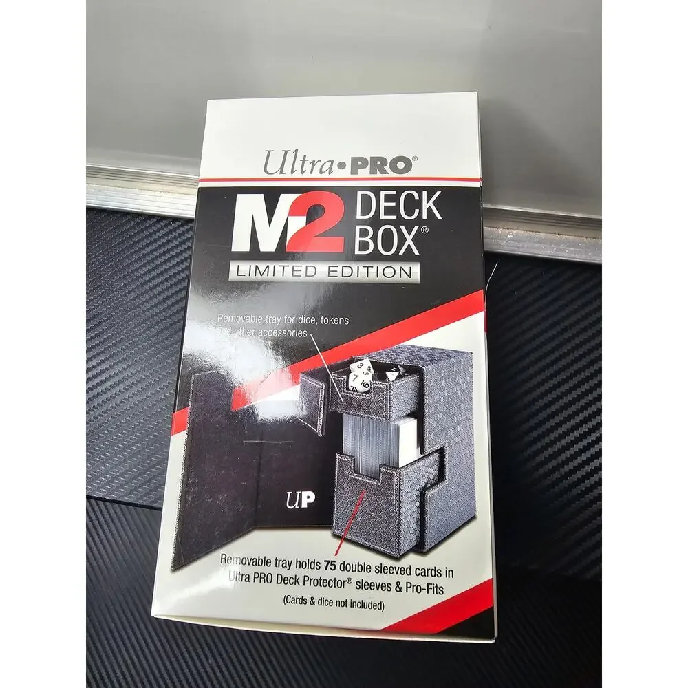 M2.1 Premium Deck Box: Limited Edition Dark Steel High End Unique Cards Storage